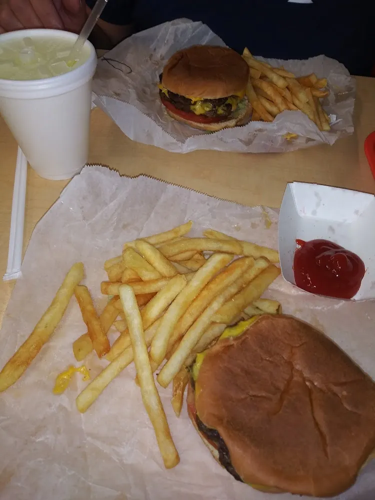 Double Cheeseburger and Fries
